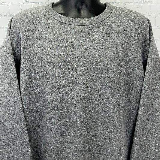 Champion Gray Long Sleeve Sweatshirt Front View with Classic Fit and Soft Fabric