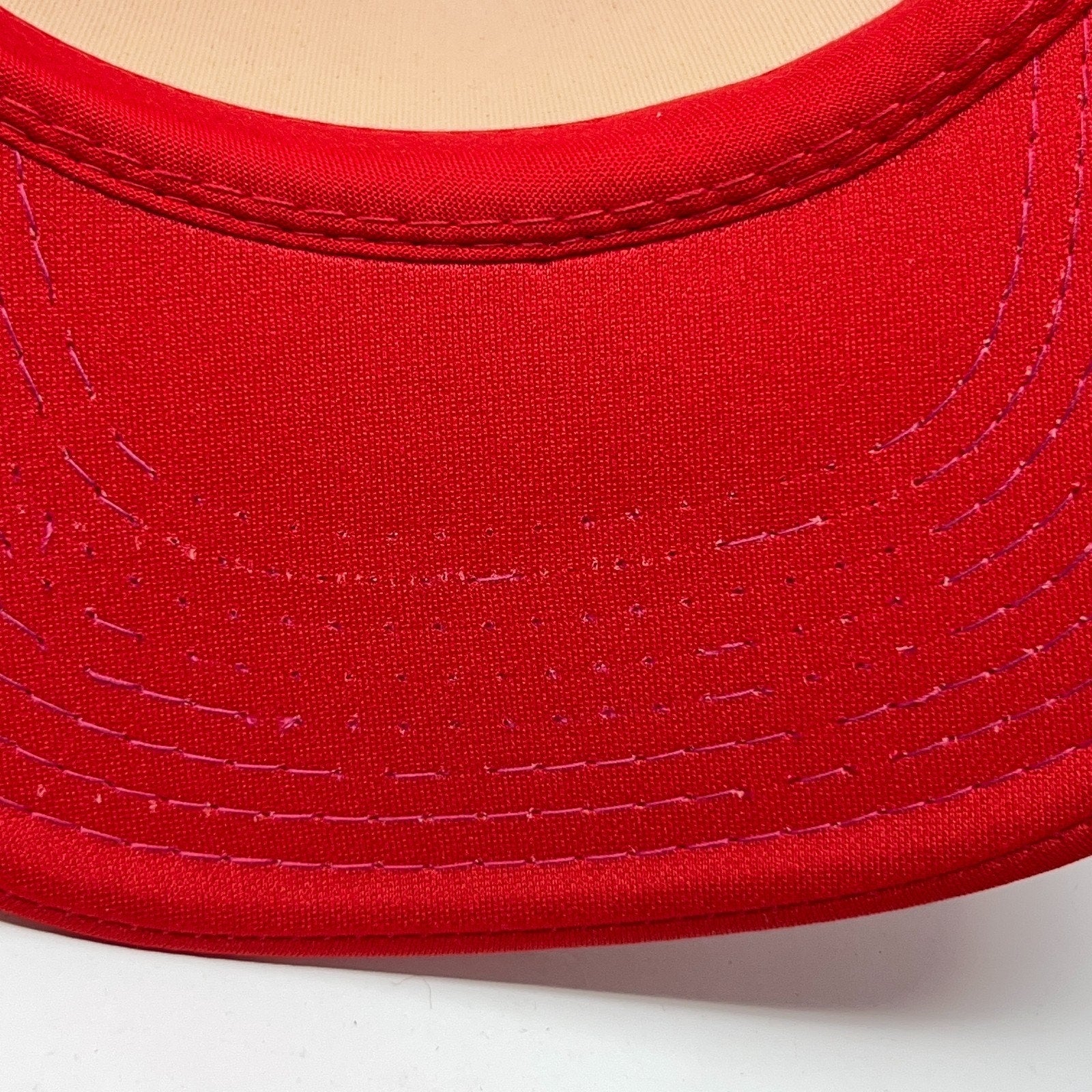 Vintage Chevrolet Red Hat, 1990s, Adjustable Size, Front View