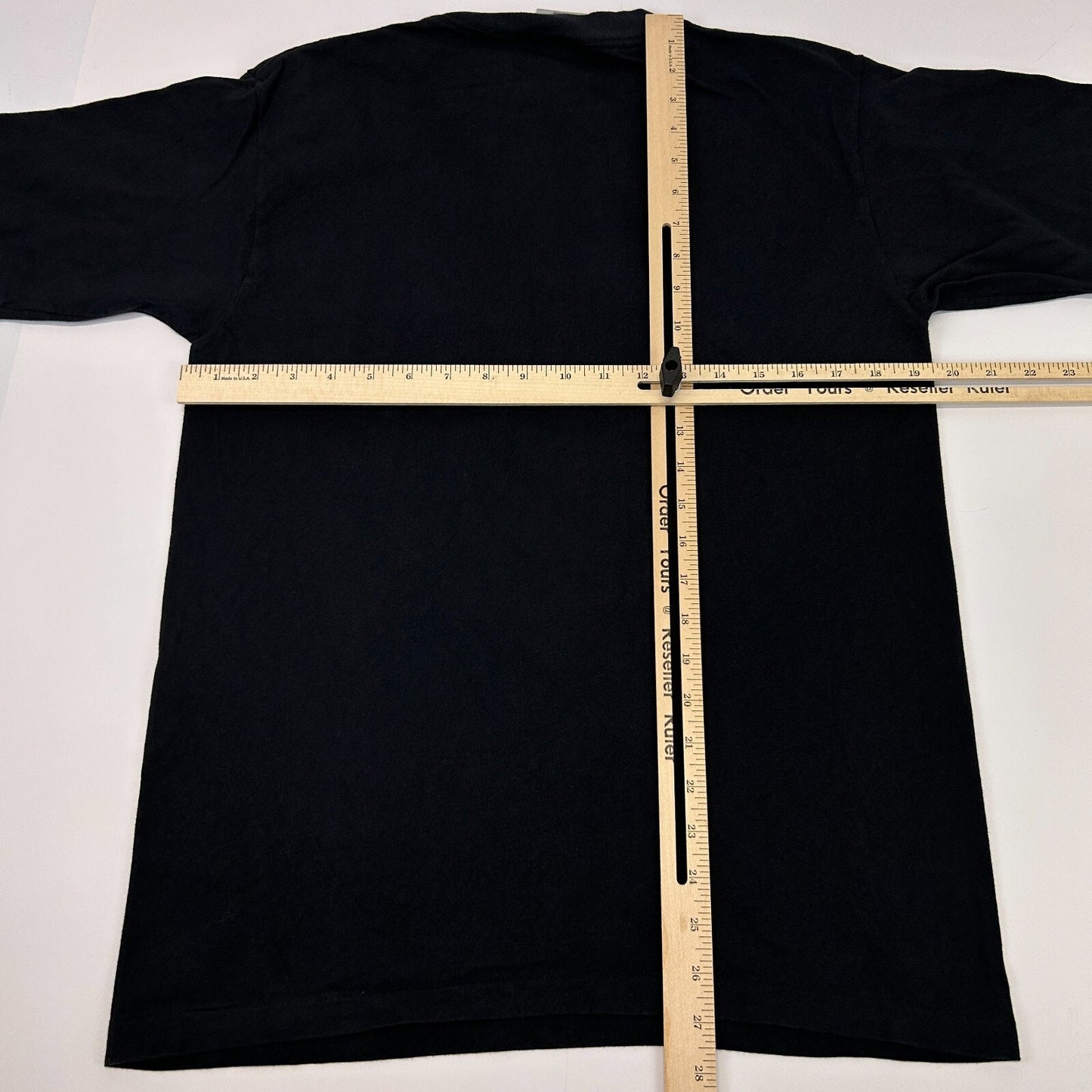 Oneita Vintage T-Shirt Black Size Large Back View