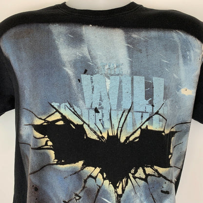 Batman The Dark Knight Rises T Shirt Mens Medium DC Comics Superhero Movie Black