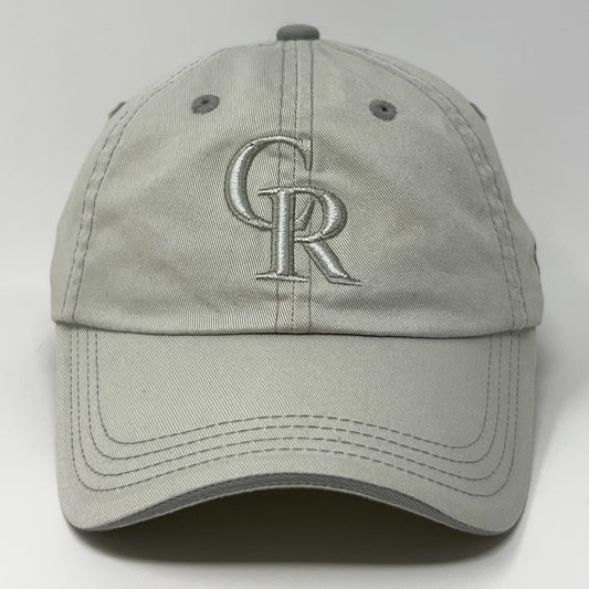 New Era Colorado Rockies Gray Baseball Cap with Classic Logo Embroidery