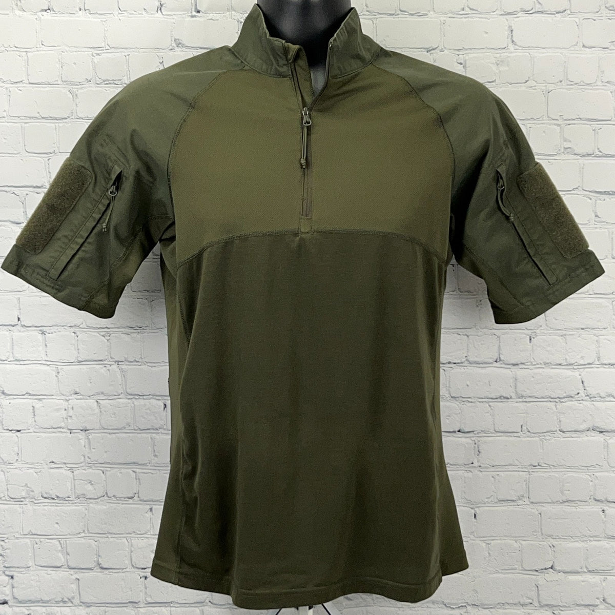Condor Combat Tactical Shirt in Olive Drab with Short Sleeves and Front Zipper Detail