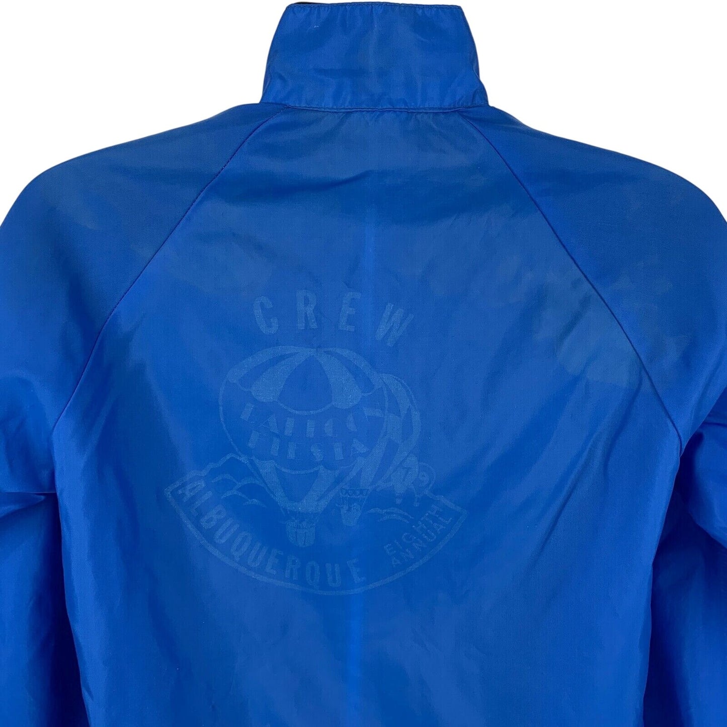 Blue Wolf jacket with back logo featuring Albuquerque Hot Air Balloon Fiesta design