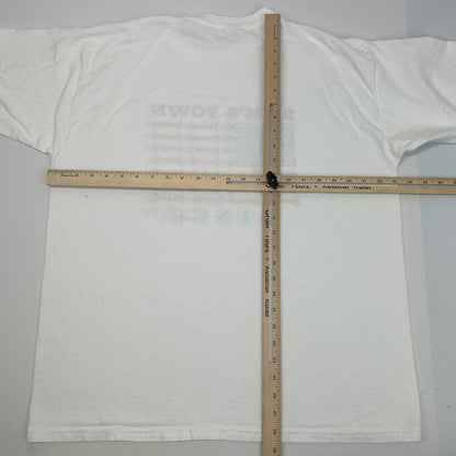 Vintage Sams Town Casino Bingo T Shirt Mens XL X-Large White Y2Ks Las Vegas USA