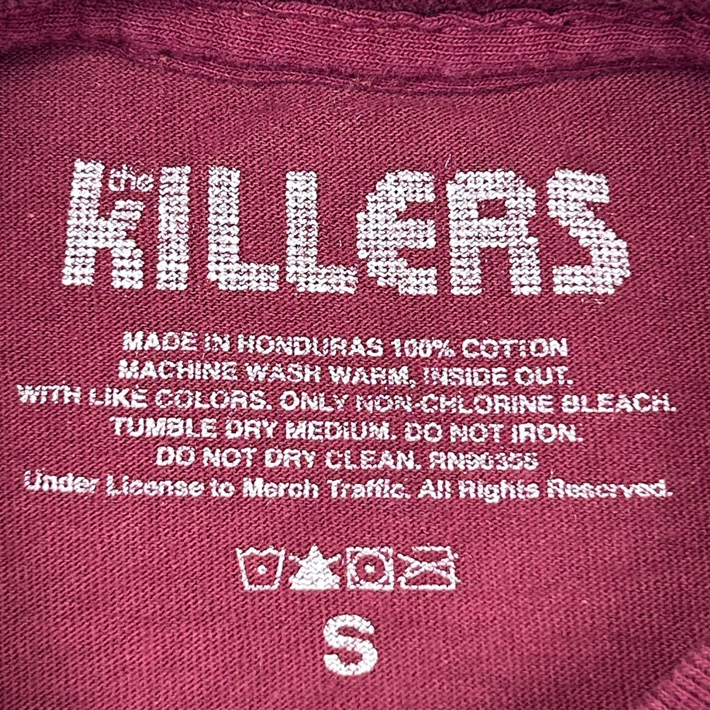 The Killer Hot Fuss Album Tracklist T Shirt Rock Band LS Red Tee Mens S Small