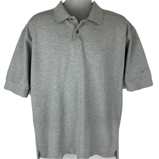 Nike Golf Polo Shirt XL X-Large Heathered Golfer Golfing Short Sleeve Mens Gray
