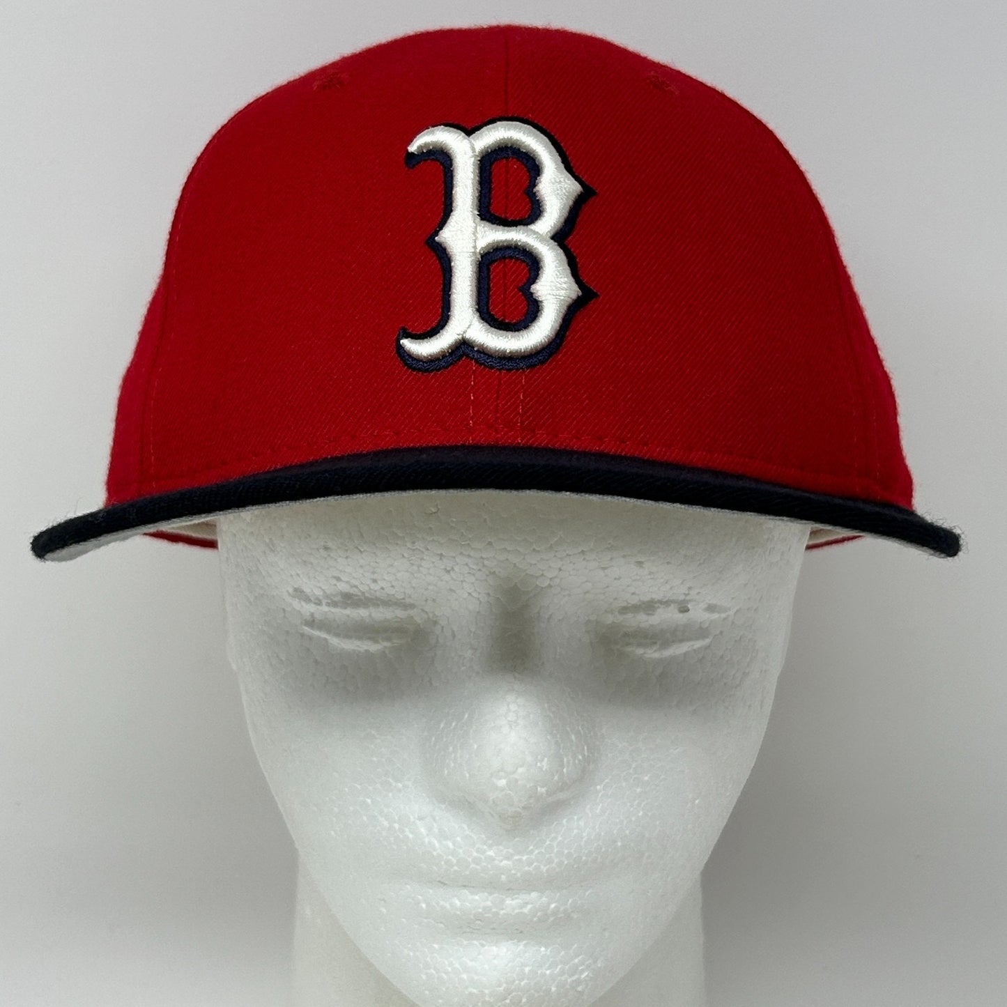 Vintage 90s Boston Red Sox Hat Baseball Cap New Era 5950 Wool USA Fitted 7 1/2