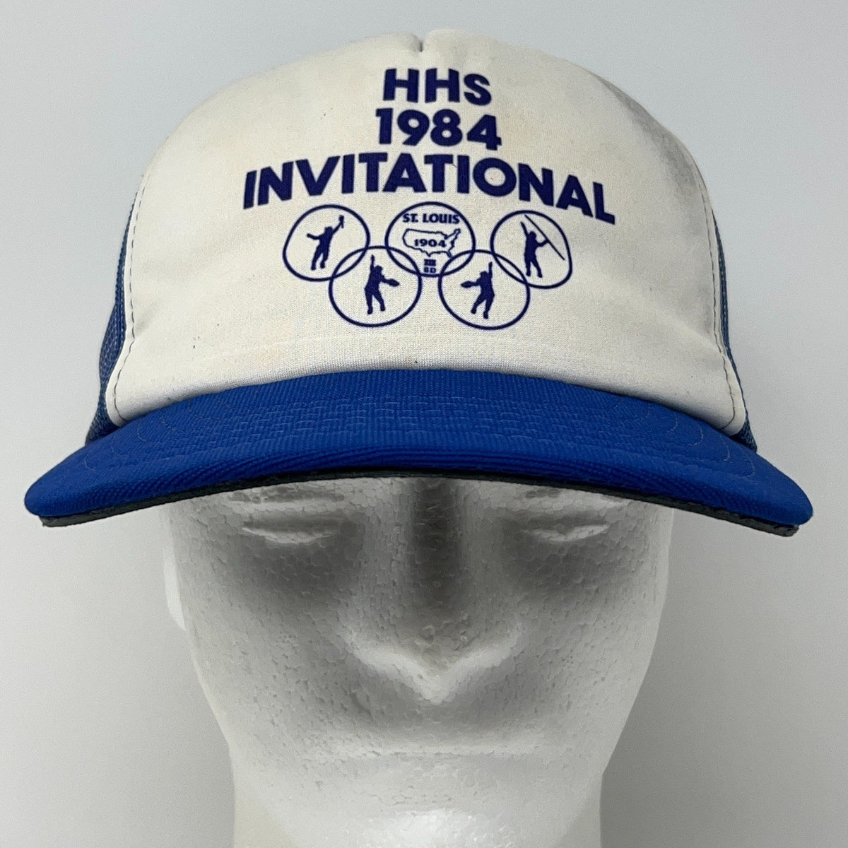 Vintage 1984 HHS Invitational St Louis 1904 Olympics Trucker Baseball Hat Cap