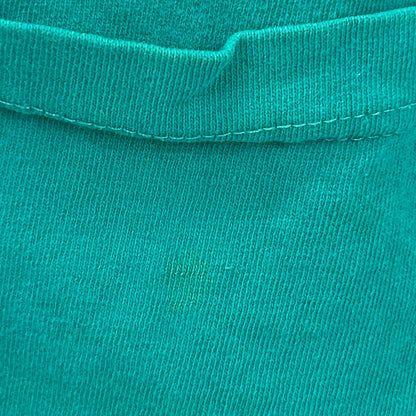 Vintage Florida Beach T Shirt Mens OSFM XXL 2XL Green 90s Seashells Pocket USA