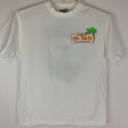 Vintage Banana Boat Surfing Team T Shirt Large 90s Surfer Florida USA Mens White