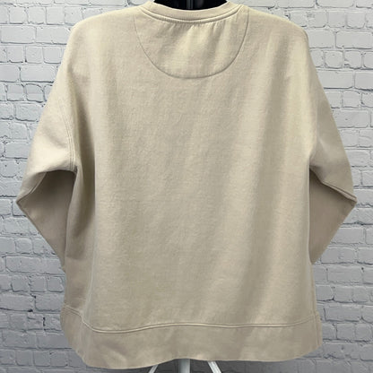 Bass Pro Shops Sweatshirt XXL 2XL Beige Crew Neck Cotton Blend Outdoor Logo