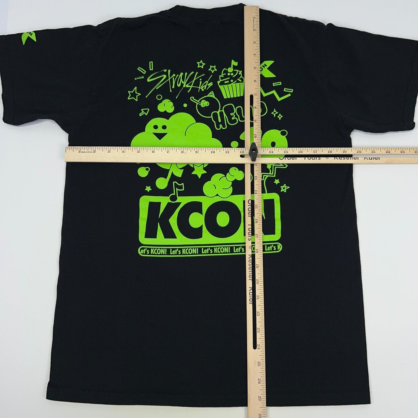 Stray Kids KCON T Shirt M Medium Black Korean K-Pop Boy Band Short Sleeve Tee
