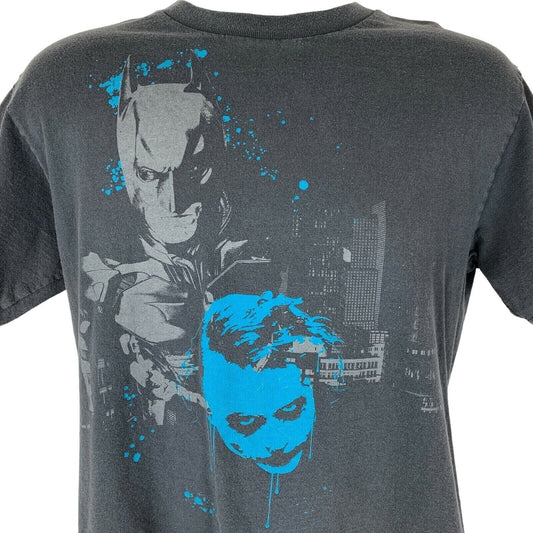 Batman Joker The Dark Knight T Shirt Medium DC Comics Movie Film Tee Mens Gray