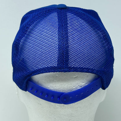 Vintage 80s Milwaukee Brewers Youth Trucker Hat Baseball Cap MLB Snapback Blue