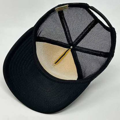 Vintage 80s Charlie Daniels Band Trucker Hat Cap Powder Keg Mesh Snapback Black