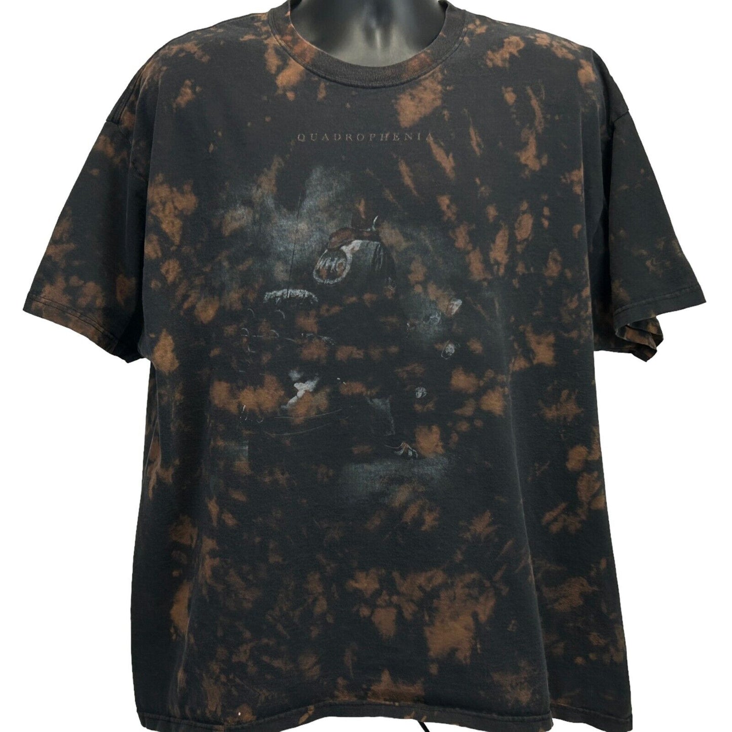 The Who Quadrophenia Vintage Y2Ks T Shirt 2XL XXL Rock Band Tie Dye Mens Black