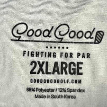 Good Good Patriotic Golf Polo Shirt America USA July 4th White 2XL XXL 2XLarge