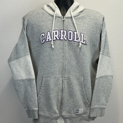 Sudadera con capucha de Carroll College Saints para hombre, talla grande, color gris