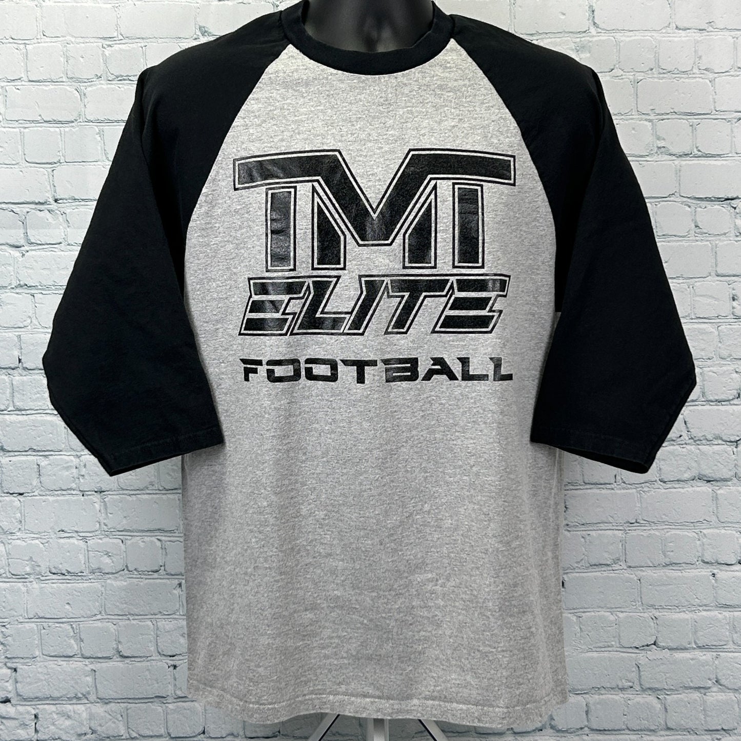 TMT Elite Football Raglan T Shirt The Money Team Floyd Mayweather Gray L Large