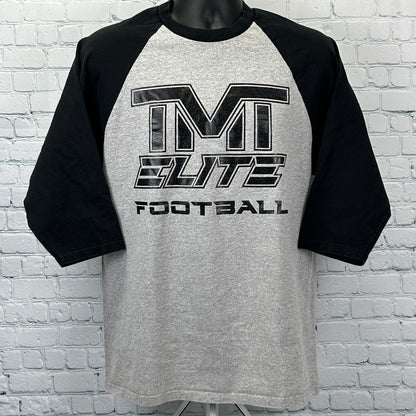 TMT Elite Football Raglan T Shirt The Money Team Floyd Mayweather Gray L Large