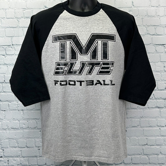 TMT Elite Football Raglan T Shirt The Money Team Floyd Mayweather Gray L Large