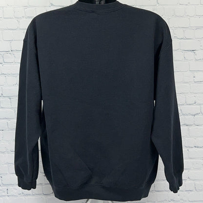 The Gym Crewneck Sweatshirt Mens XL X-Large Black Red White Logo Pullover