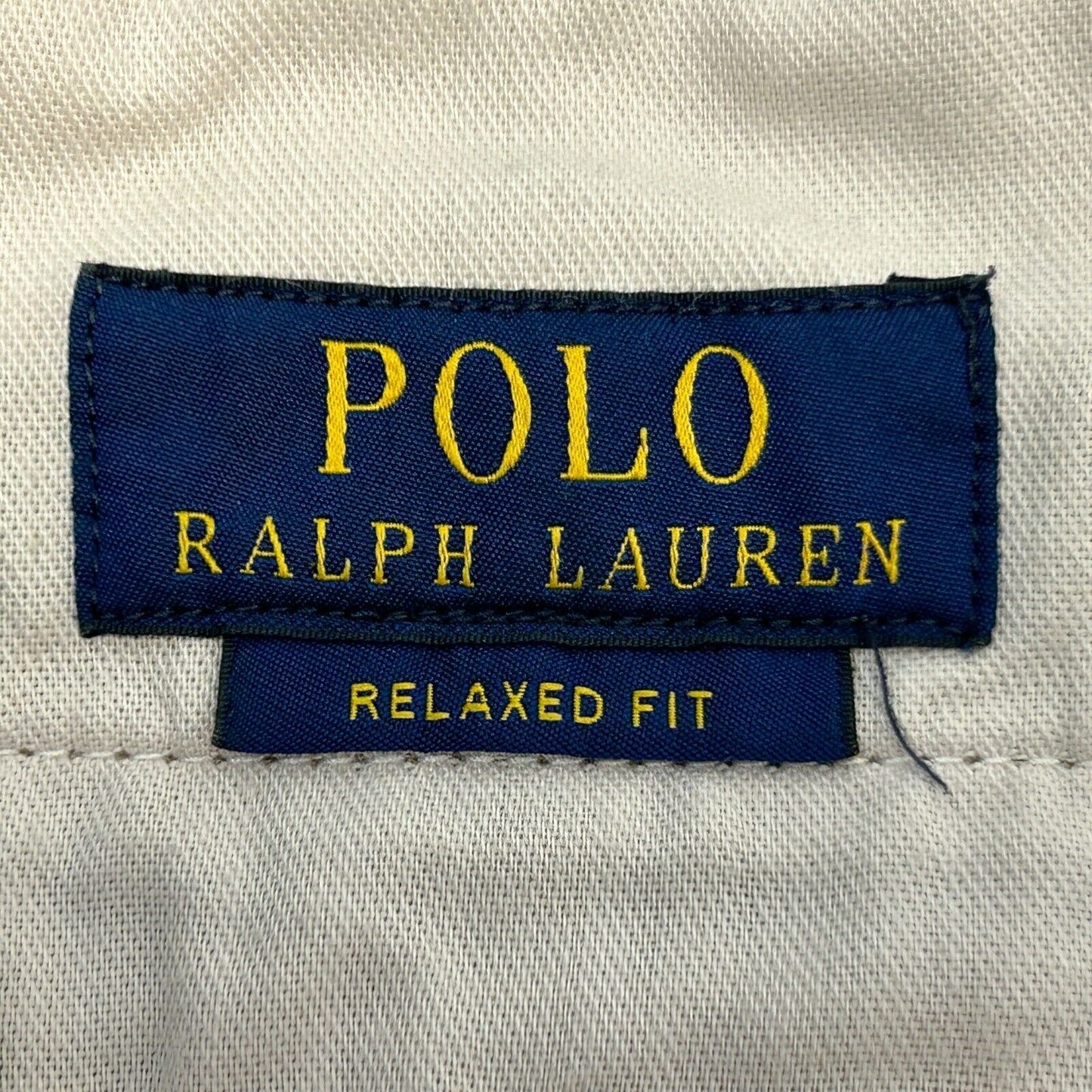 Polo Ralph Lauren 宽松斜纹布短裤 30 码 卡其色小马驹 男式 米色