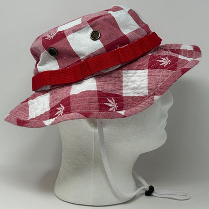 LRG Lifted Research Group Marijuana Boonie Hat Red Bucket Pot Weed Cannabis