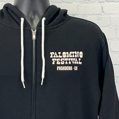Palomino Festival 2022 Hoodie Hooded Sweatshirt Black Willie Nelson Mens L Large