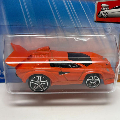 Lamborghini Countach Tooned Hot Wheels - Coche de colección en fundición a presión, color naranja, año 2004, nuevo