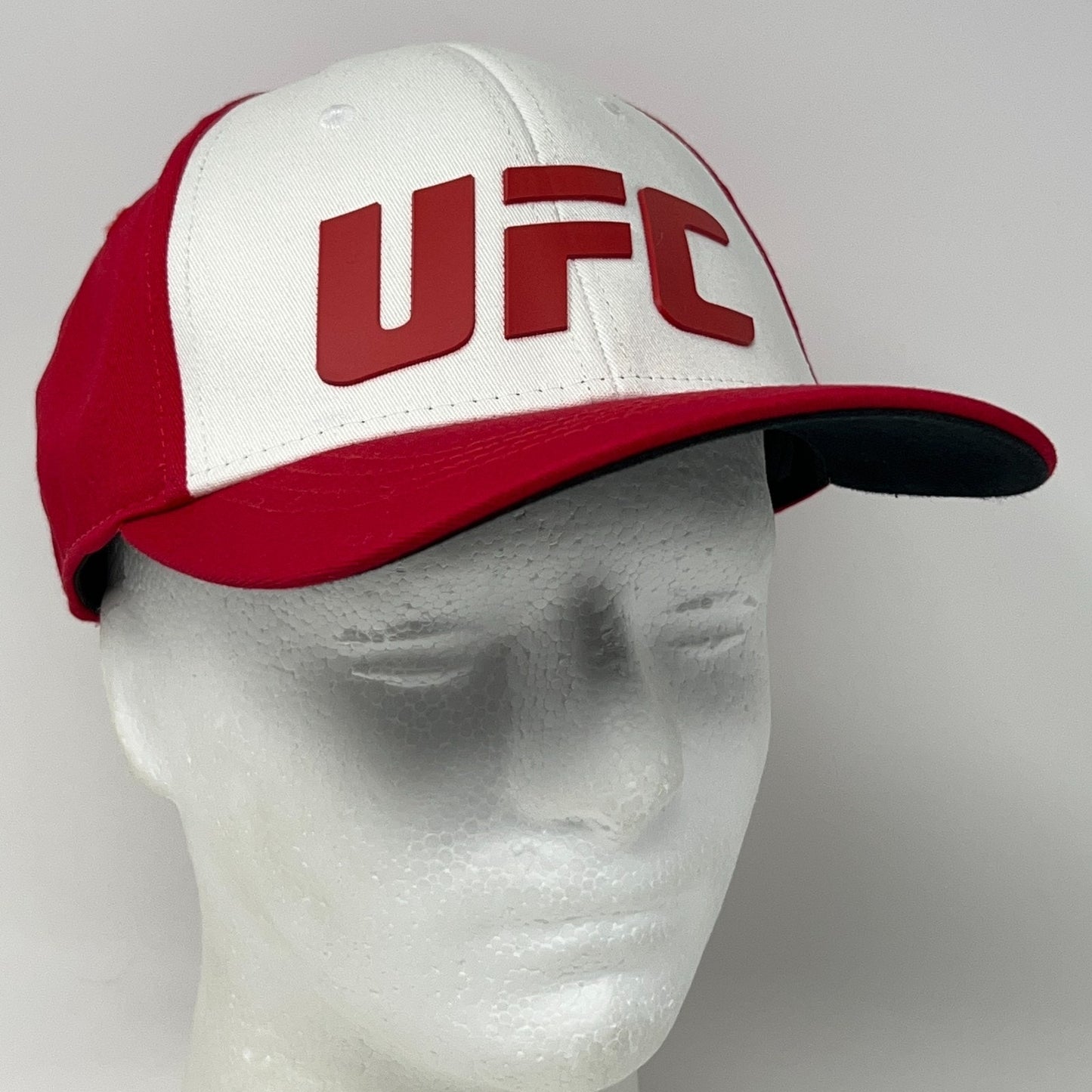 UFC Hat Baseball Cap MMA Mixed Martial Arts Official Product Red Flex Fitted S-M
