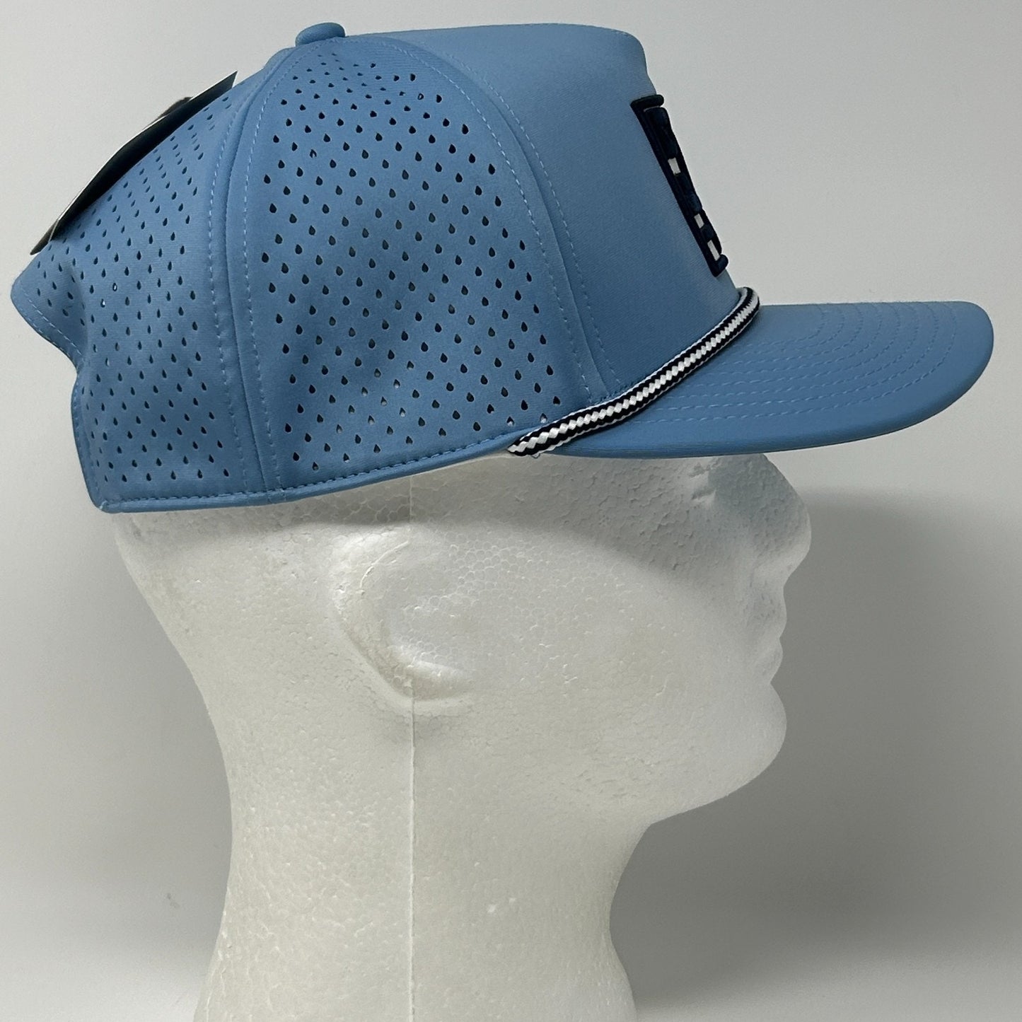 The Game Logo Trucker Hat Cap Blue Mesh Snapback 5 Panel A-Frame Rope Corded