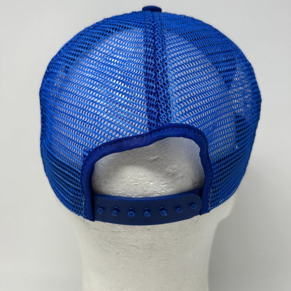 Vintage 80s Kansas City KC Royals Trucker Hat Baseball Cap Mesh Snapback Blue