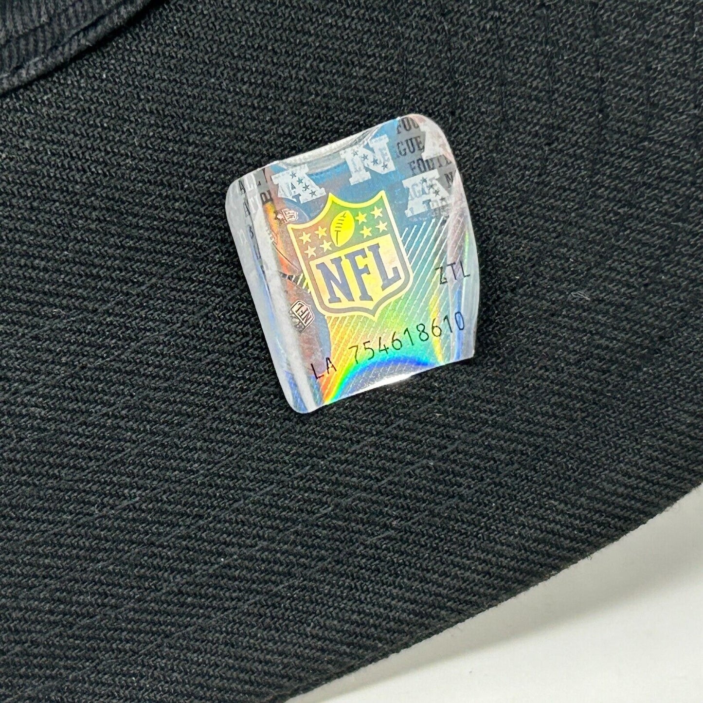 拉斯维加斯突袭者棒球帽 NFL New Era 9Forty 后系带六片式黑色