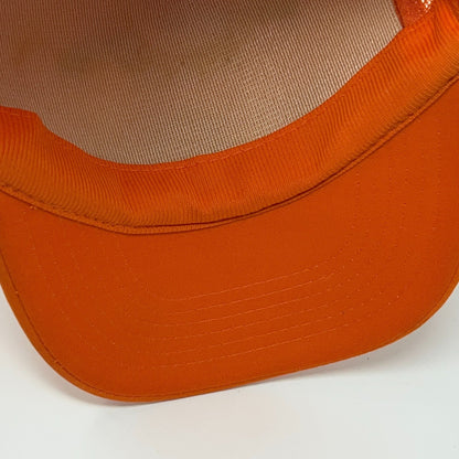 Vintage 80s Miller's River Beagle Club Hunting Orange Trucker Baseball Hat Cap