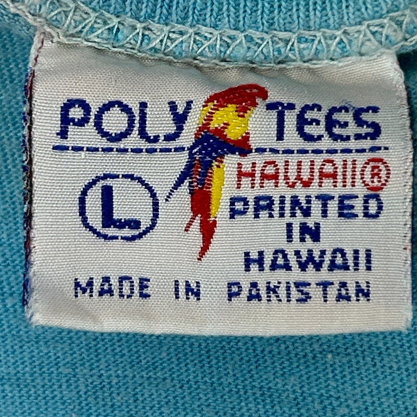 Vintage 80s Here Today Gone To Maui T Shirt Hawaii Hawaiian Blue Tee M Medium