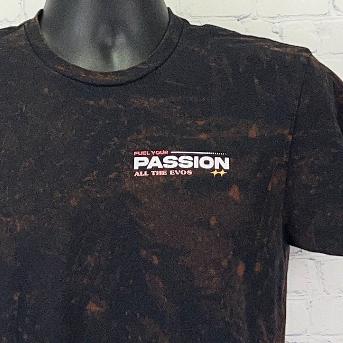 Mitsubishi Lancer Evolution X Evo X T Shirt S Small Bleach Tie Dye JDM Graphic