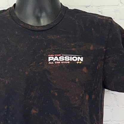Mitsubishi Lancer Evolution X Evo X T Shirt S Small Bleach Tie Dye JDM Graphic