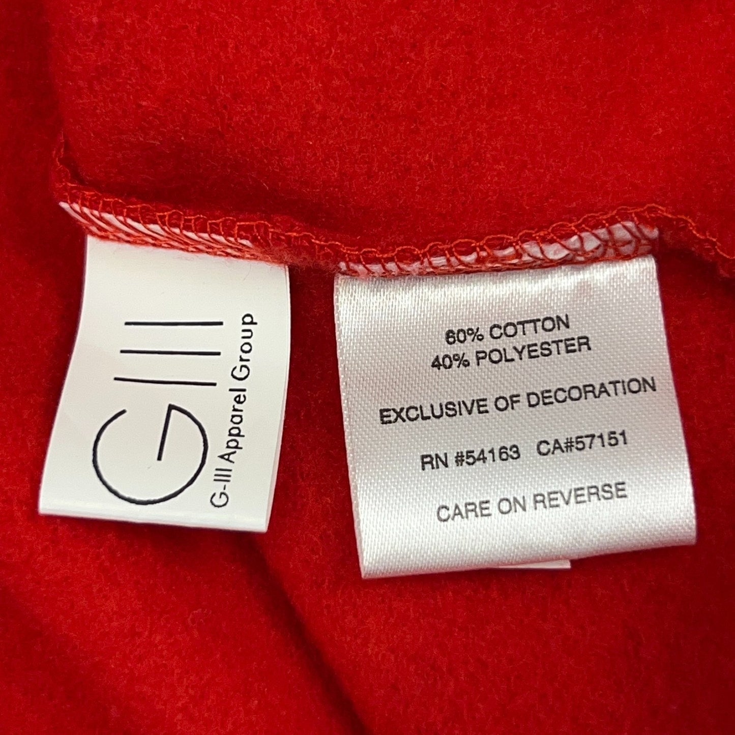 San Francisco 49ers Hoodie L Large Red Hooded Sweatshirt Full Zip G-III Pockets