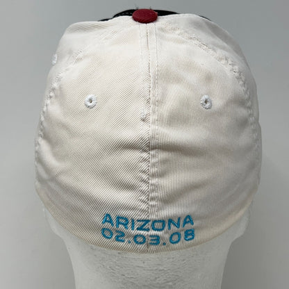New York Giants Super Bowl XLII Hat Baseball Cap Reebok White Flex Fitted OSFA