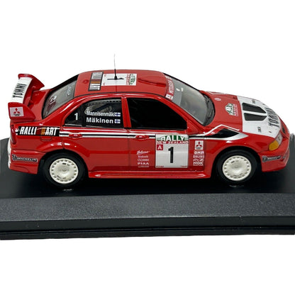 Mitsubishi Lancer EVO VI 1999 New Zealand Rally Diecast Race Car 1/43 Altaya Red