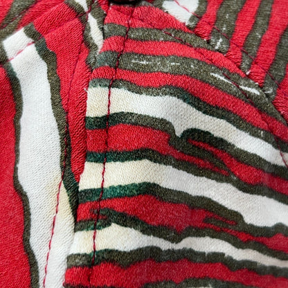 Vintage 90s Zubaz San Francisco SF 49ers Hat Baseball Cap Red Official Snapback
