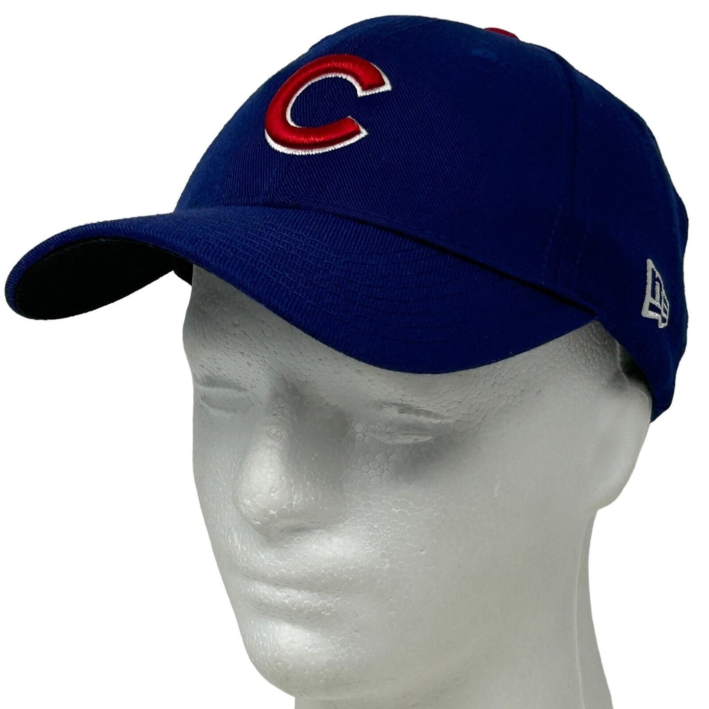 Gorra de béisbol de los Chicago Cubs azul New Era MLB Strapback de seis paneles de mezcla de lana