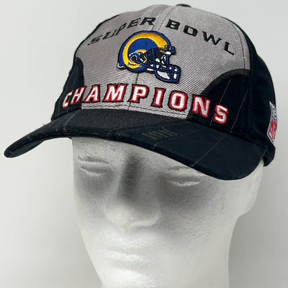 Vintage 2000 St Louis Rams Super Bowl XXXIV Champions Hat Baseball Cap LA NFL - Neon Vintage