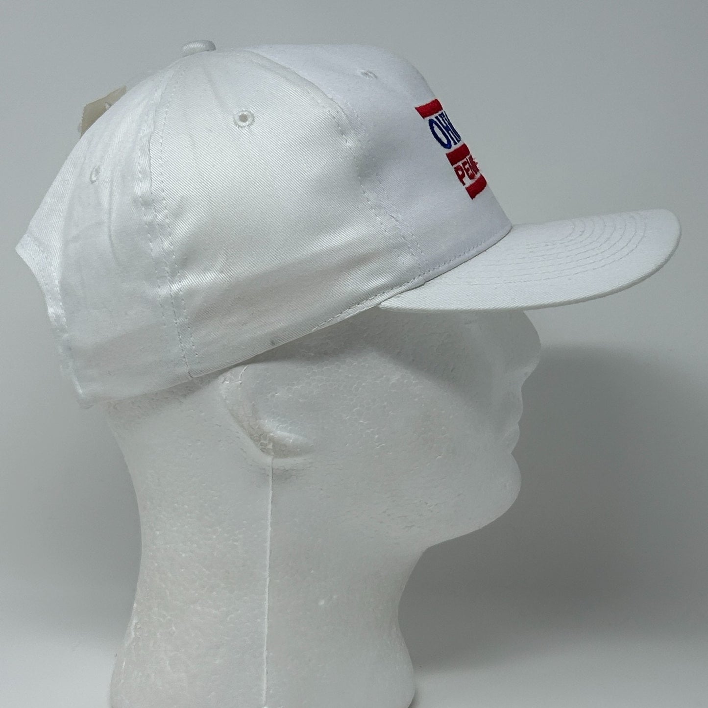 Vintage 90s Ohiopyle Pennsylvania Hat Baseball Cap 3 Bar Line Snapback White