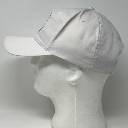 Vintage Harrah's Laughlin Casino Hat Baseball Cap White Snapback Logo Nevada