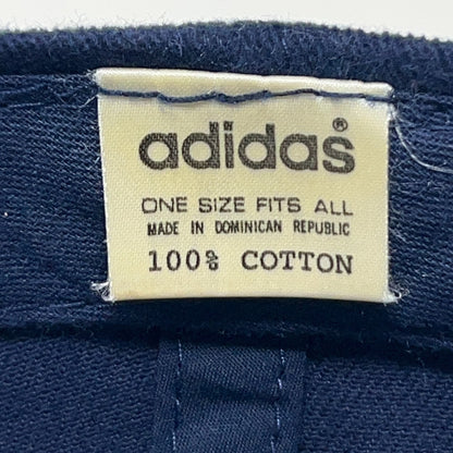Vintage 90s Adidas Trefoil Hat Baseball Cap Logo Blue 6 Panel Snapback