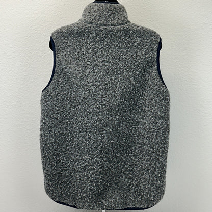 Woolrich Womens Siskiyou Fleece Vest Curly Fuzzy Full Zip 18551 Gray L Large