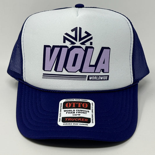 Viola Brands Worldwide Trucker Hat Baseball Cap Purple Cannabis Weed Snapback