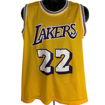 Los Angeles LA Lakers Elgin Baylor Basketball Jersey 22 Yellow NBA Tank Top XL